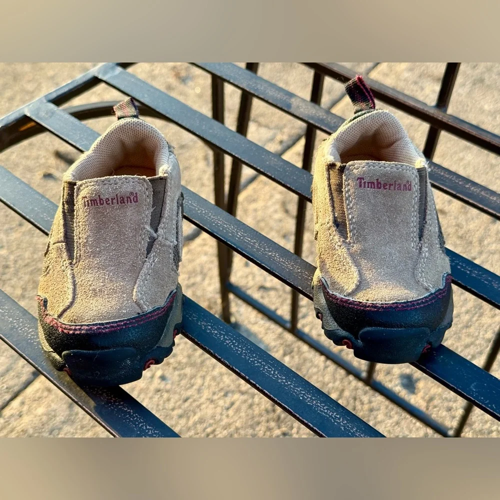 🎋Timberland Kids' Beige Slip on Moccasins